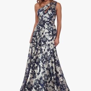 Elegant Floral One-Shoulder Dress